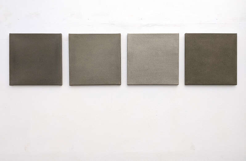 Four Ways | 2021 | soils from Bavaria, Germany with acrylic on linen | ea. 40 x 40 cm Four Ways | 2021 | soils from Bavaria, Germany with acrylic on linen | ea. 40 x 40 cm