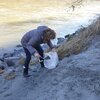 Digging for soil | Salzach river, Germany Digging for soil | Salzach river, Germany