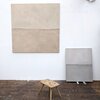Works in the Studio | soils from Bavaria, Germany with acrylic on linen | 130 x 130 cm & 90 x 70 cm