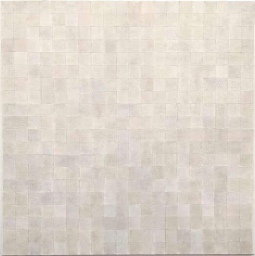 400 Possibilities | 2021 | soils from Bavaria, Germany | with acrylic on cotton patches sewn together | 140 x 140 cm 400 Possibilities | 2021 | soils from Bavaria, Germany | with acrylic on cotton patches sewn together | 140 x 140 cm