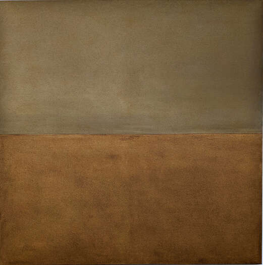 Time & Change no. 2 | 2023 | soils from Germany, Austria, Holland, & Greece with acrylic on cotton | 140 x 140 cm